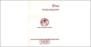 A book on UNIX Operating System by Munishwar Gulati written for HARTRON WORKSTATION